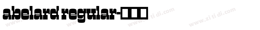 abelard regular字体转换